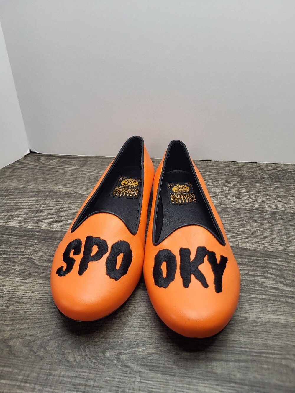 Strange Cult Spooky Flats Shoes Women's Size 9.5 Halloween Slip-On Shoes